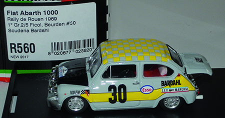 FIAT ABARTH 1000 TC 1:43 scale