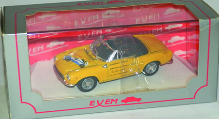 FIAT 124 CABRIO in scala 1:43