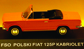 FIAT 125 CABRIO 1:43 scale