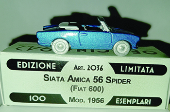 SIATA 600 in scala 1:76