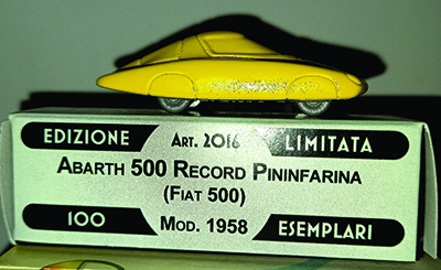 FIAT AB 500 REKORD PININFARNA 1:76 scale