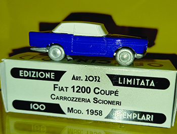 FIAT 1200 COUPE in scala 1:76