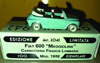 FIAT 600 in scala 1:76