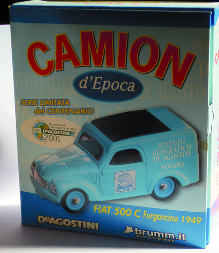 FIAT 500 C FURGONI in scala 1:43