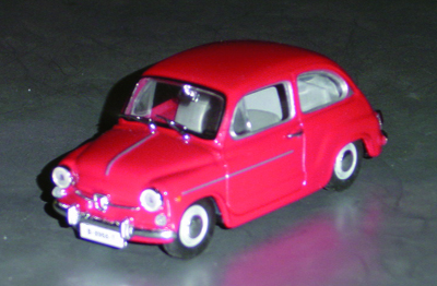 FIAT 600 in scala 1:43