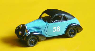 FIAT BALILLA BERLINETTA in scala 1:43
