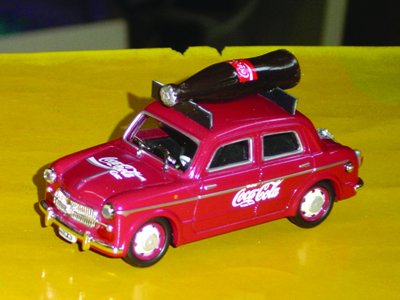 FIAT COCACOLA in scala 1:43