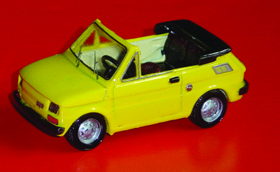 FIAT 126 CABRIO in scala 1:43
