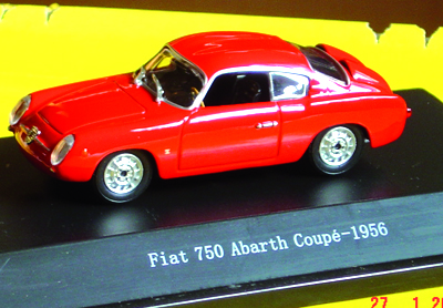 FIAT ABARTH 750 COUPE in scala 1:43