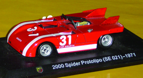 FIAT ABARTH 2000 in scala 1:43