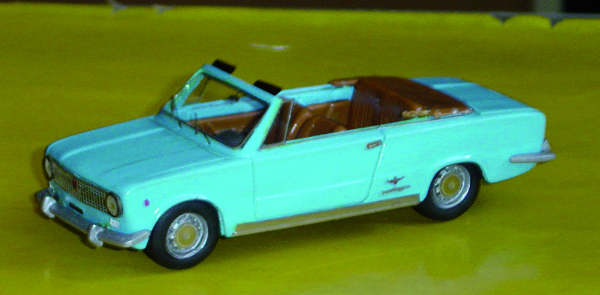 FIAT 124 CABRIO in scala 1:43