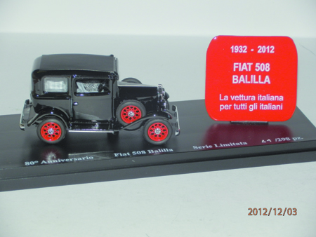 FIAT BALILLA in scala 1:43