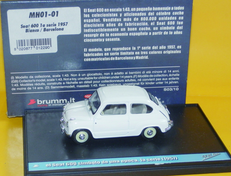 FIAT 600 1:43 scale