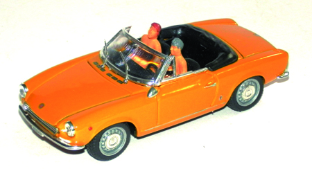 FIAT 124 CABRIO in scala 1:43